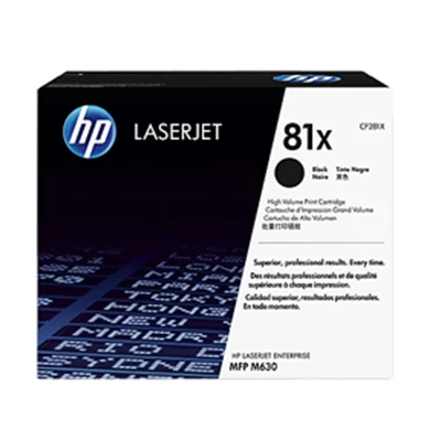 HP LaserJet 81X toner cartridge