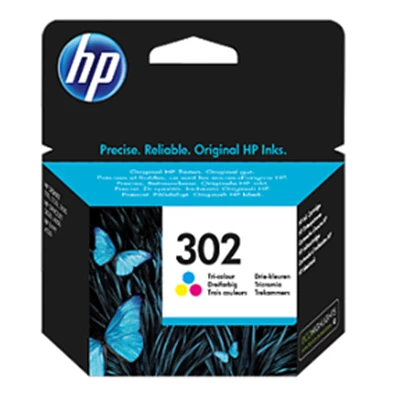 HP No302 color ink cartridge, blistered