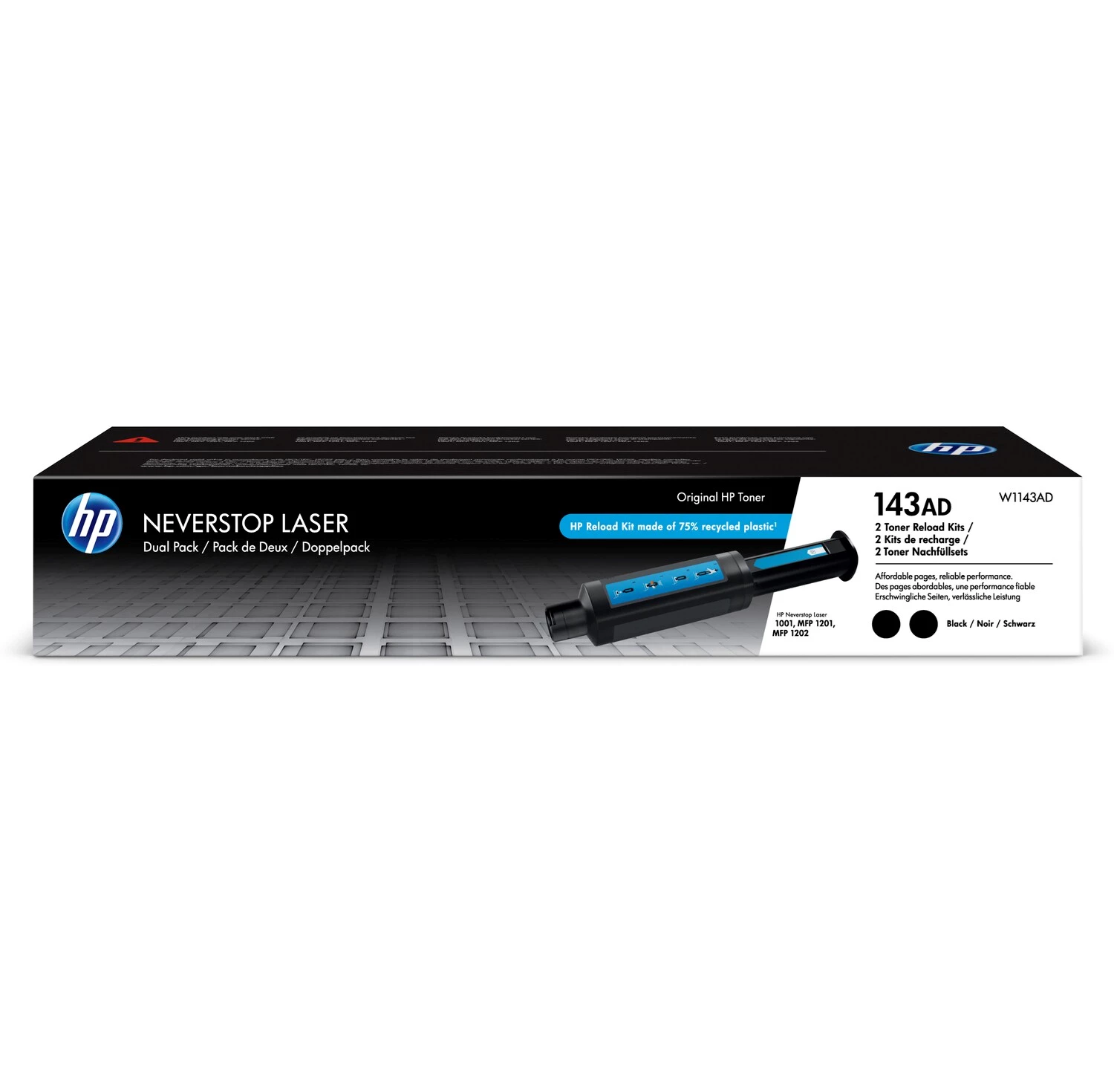 Lasertoner HP 143AD Neverstop Reload Kit 2-Pack