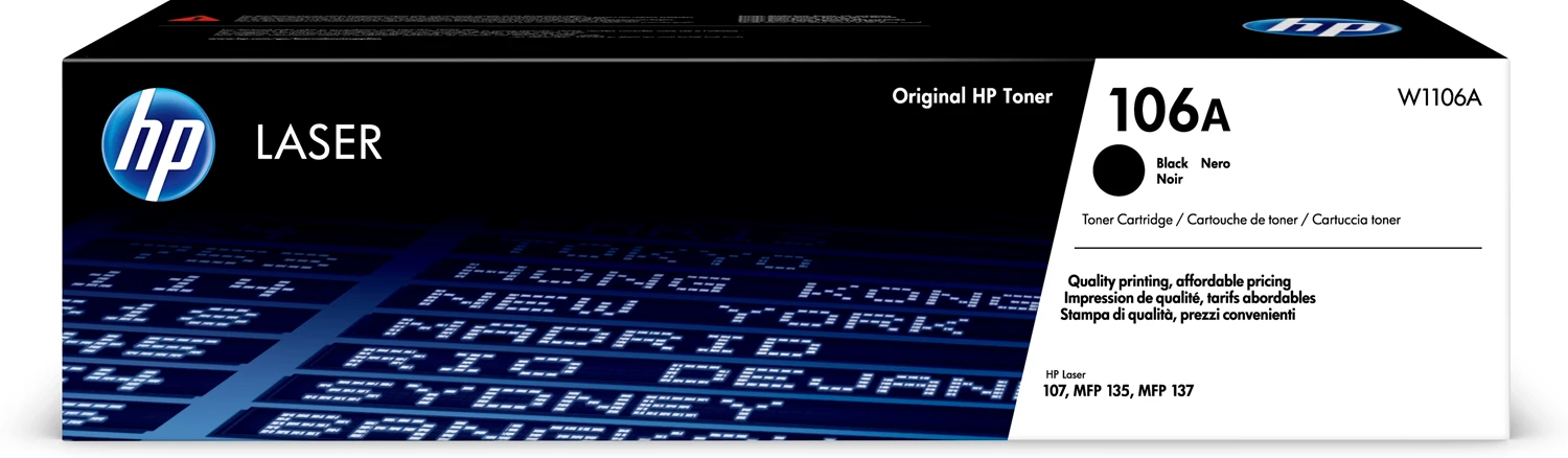 Lasert. HP 106A svart