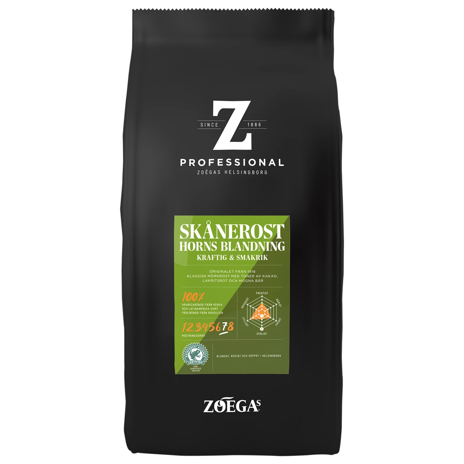 Kaffebönor Zoégas Skånerost 750g 8st/kolli