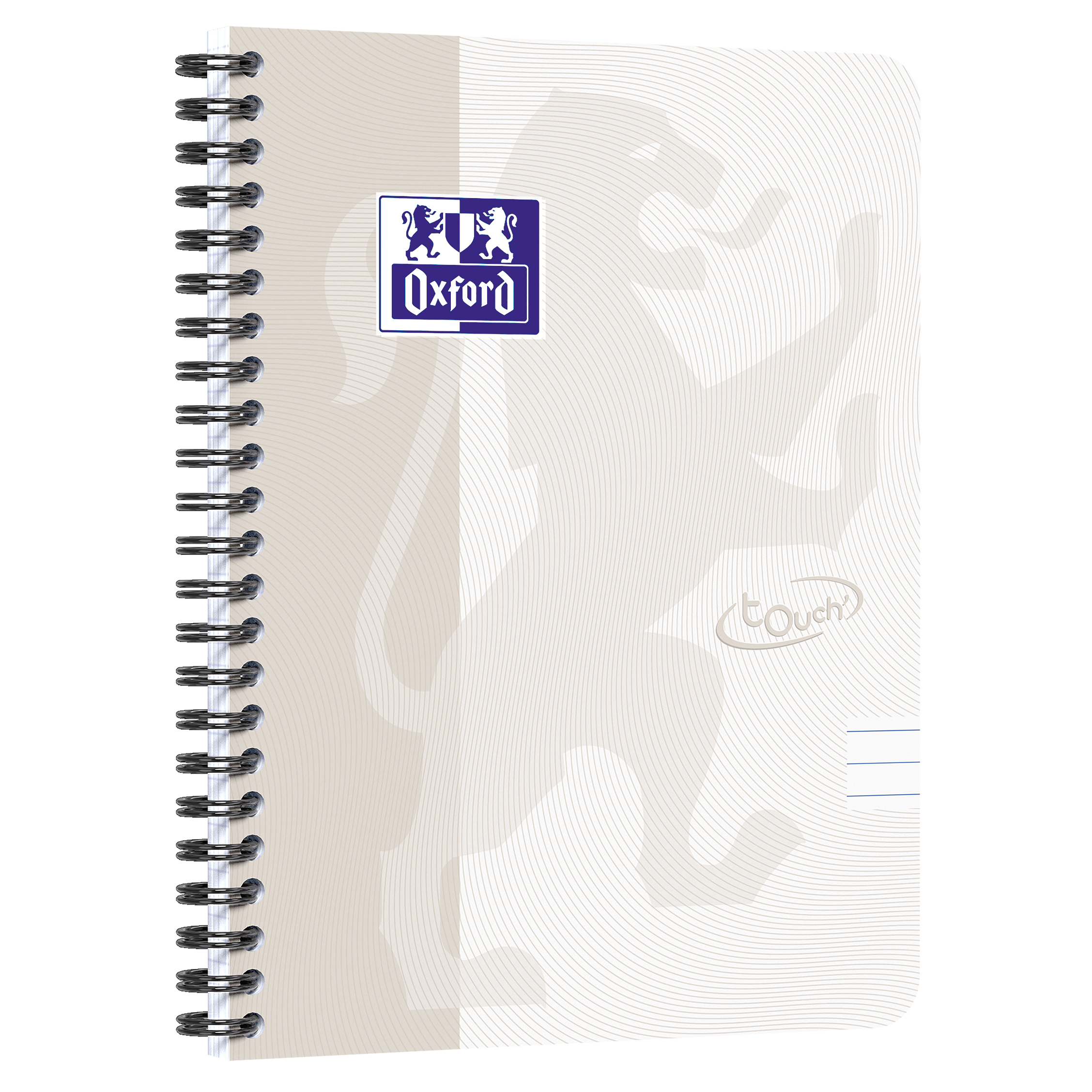 Kollegieblock Oxford Touch A5+ linj. vit