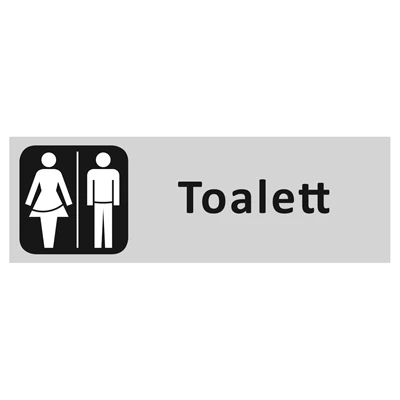 Informationsskylt Toalett dam/herr