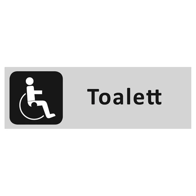 Informationsskylt Toalett handikapp