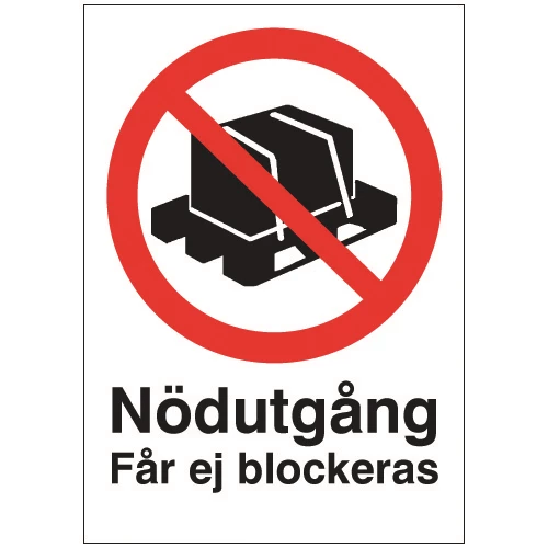 Nödskylt Nödutgång