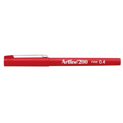 Penna Fiber Fineliner Artline 200 röd