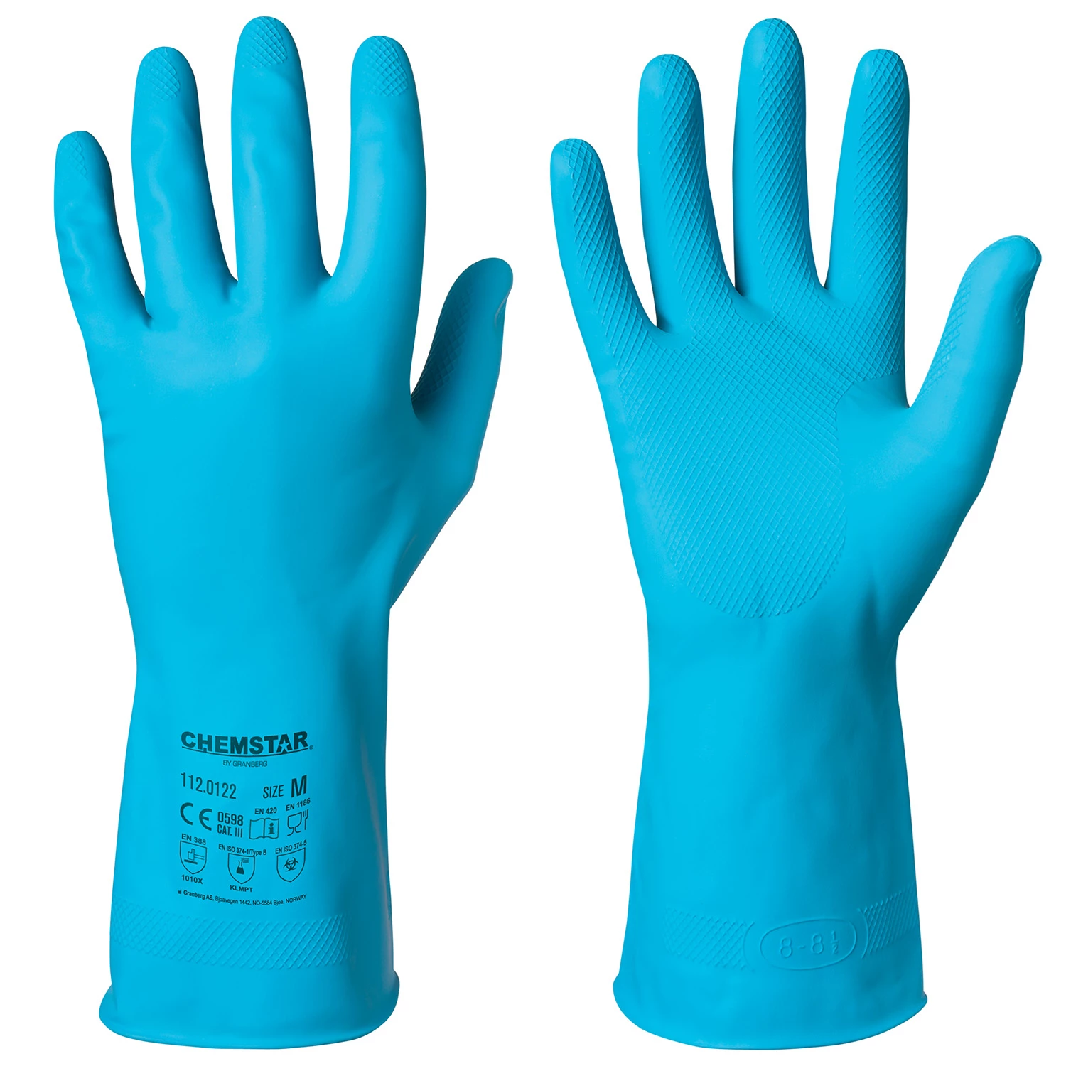 Latexhandske Chemstar 112.0122 kemikalie strl L