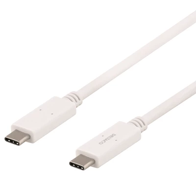 Kabel USB-C till USB-C Deltaco 1 m