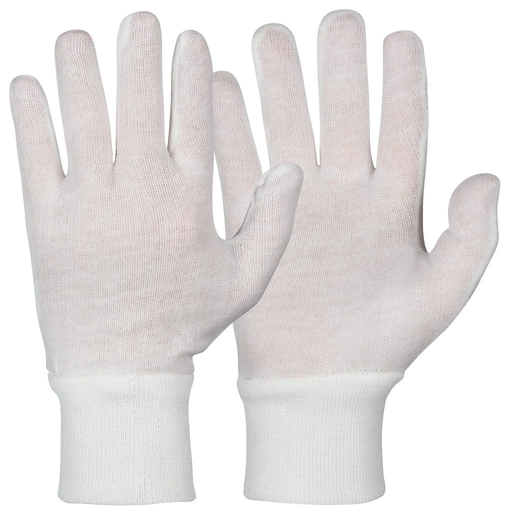Innerhandske vit bomull 110.0460 strl 10 12par/fp