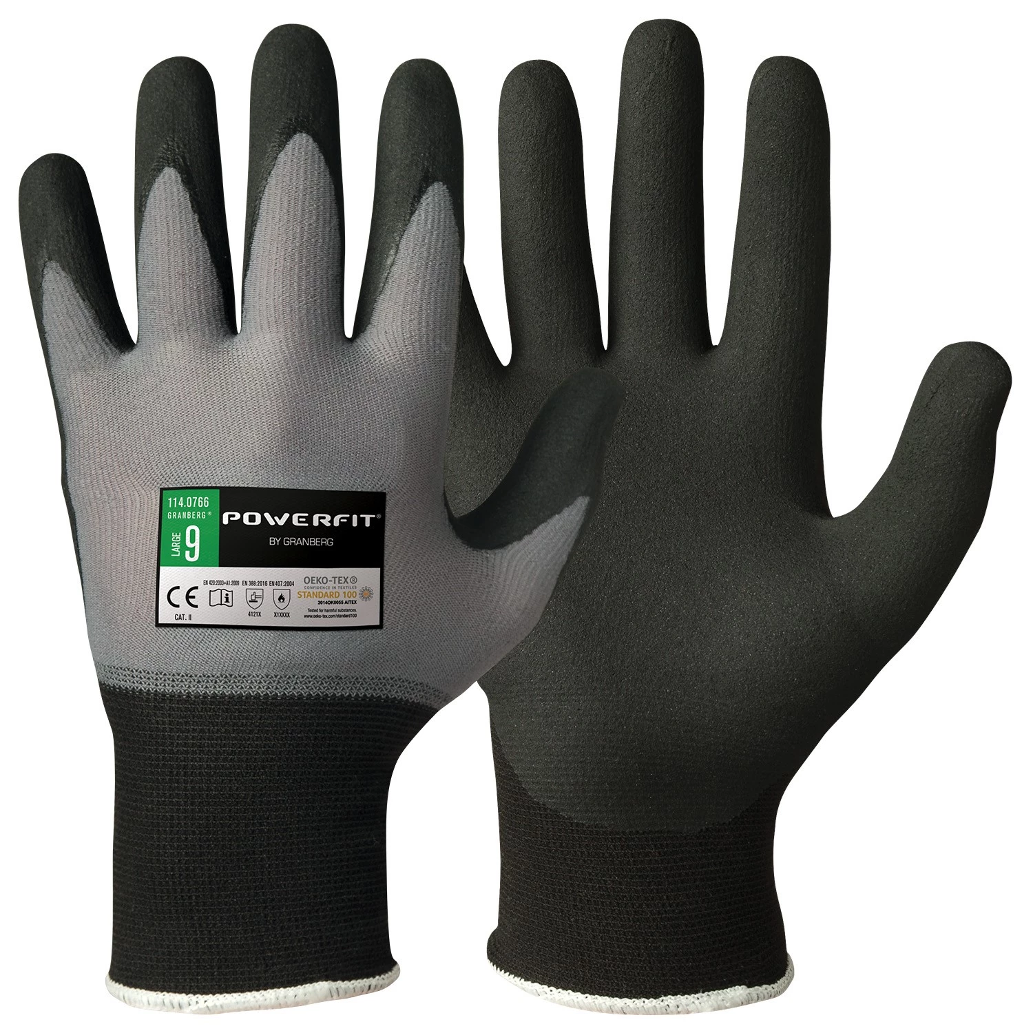 Montagehandskar Powerfit nitril 114.0766 strl 6