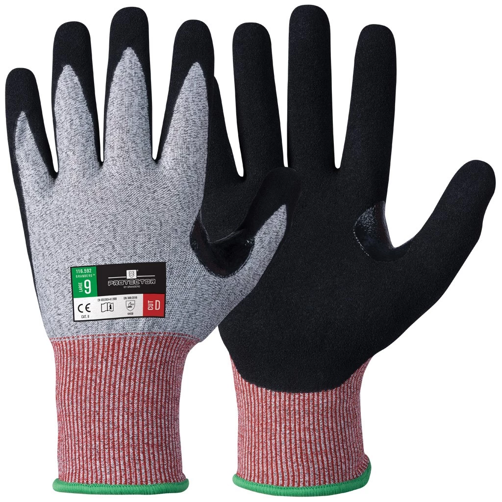 Skärskyddshandskar Protector nitril 116.592 strl 6