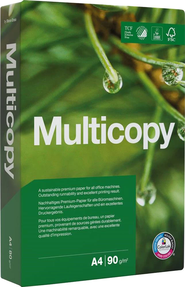 Kopieringspapper MultiCopy A4 90g 500st/fp