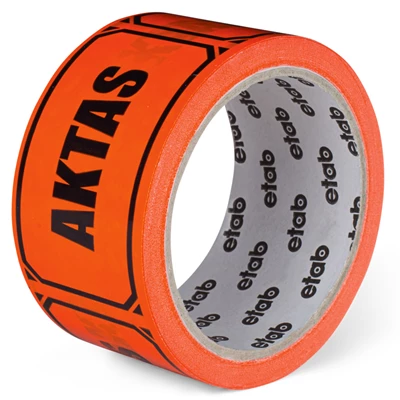 Varningstejp 33mx50mm Aktas