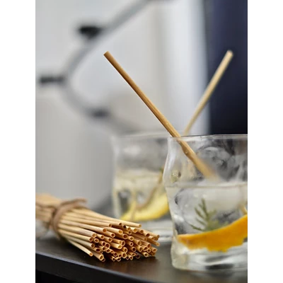 Rawstraw naturliga sugrör 15cm 500st