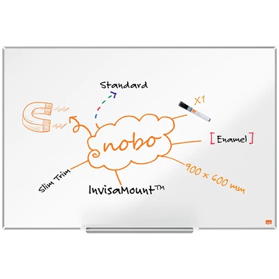 Whiteboardtavla Nobo Impression Emalj 900x600 mm