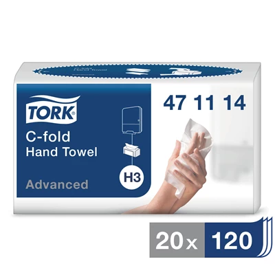 Pappershandduk Tork Adv. H3 C-fold 2-l 2400st