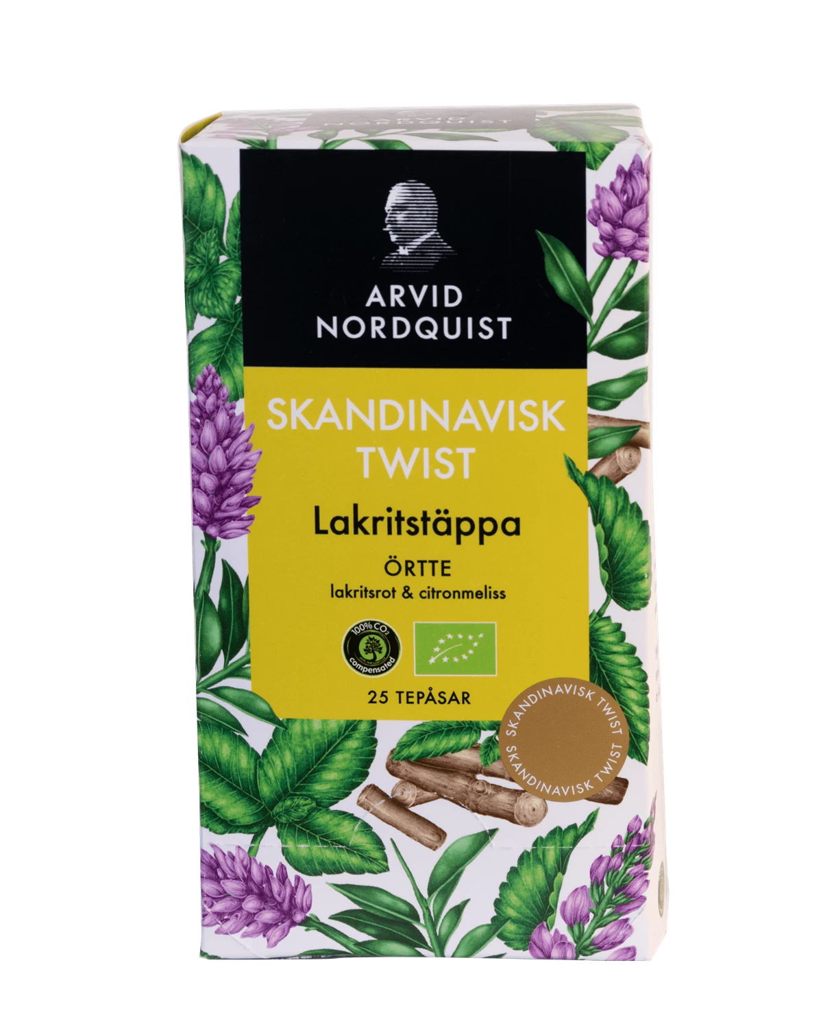 Te Arvid Nordquist Lakritstäppa 25st 3fp/kolli