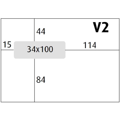 Kuvert Sober vit C5V2 remsa 500/fp