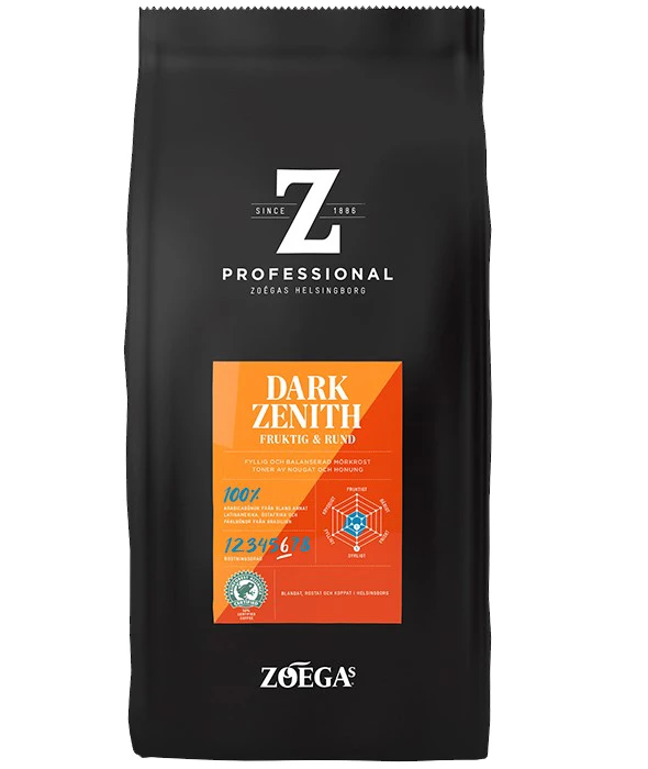 Kaffebönor Zoégas Dark Zenith 750g 8st/kolli