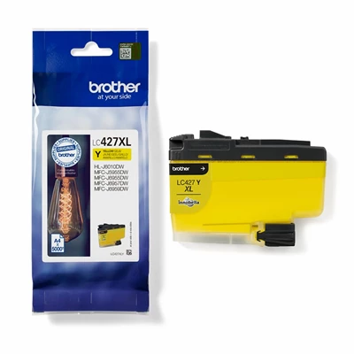 Brother LC427XLY ink cartridge yellow 5K