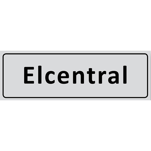 Informationsskylt 225 x 80mm Elcentral