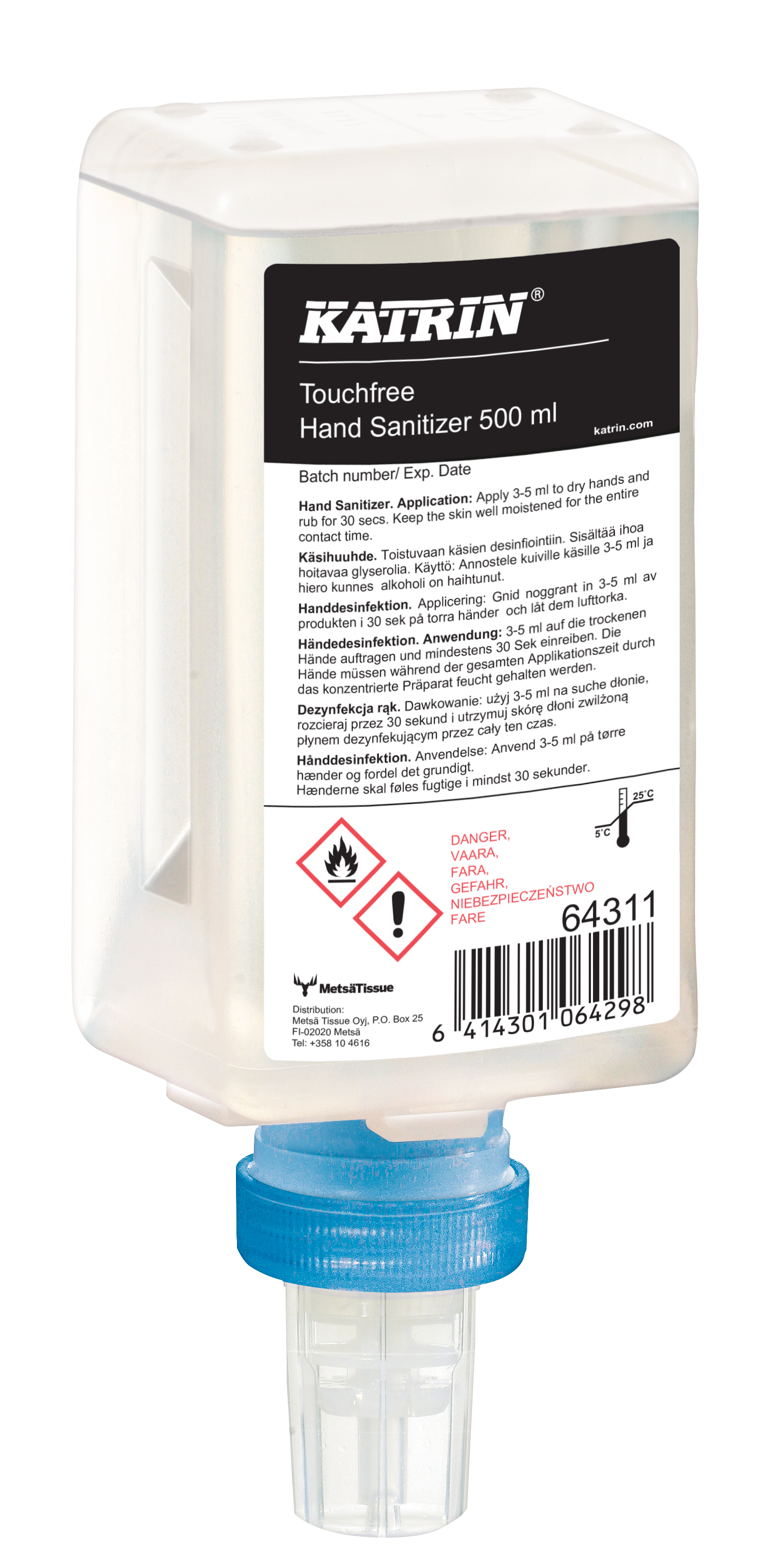 Handdesinfektion Katrin Touchfree 0,5L