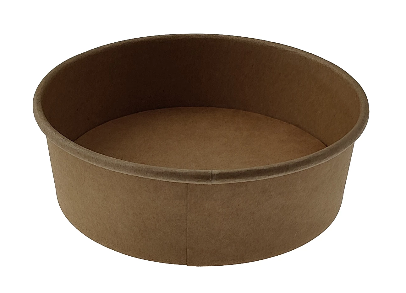 Salladsskål kartong Ø183mm Brun 1130ml 300st/kolli