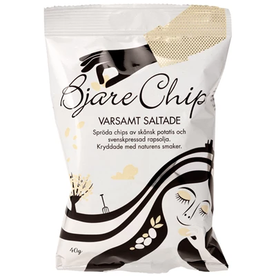 Bjäre Chips Varsamt Saltade 40g påse /20st