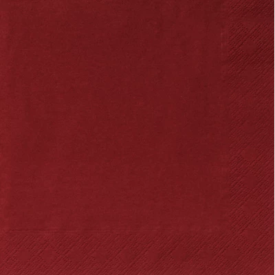 Servett 2-lags 40x40cm Vinröd 1400st/kolli