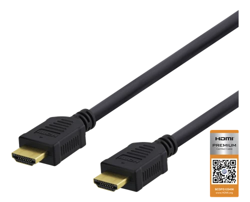 HDMI-kabel Deltaco High-Speed Premium 1 m