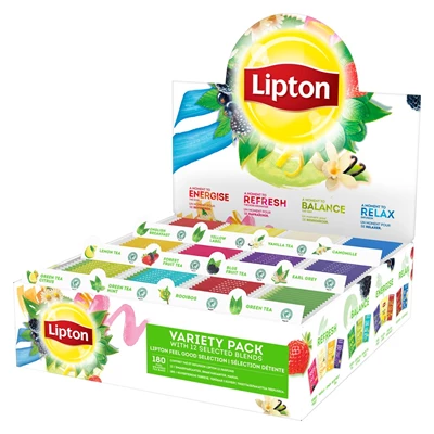 Te Lipton Sortiment/Displaykartong 180st påsar