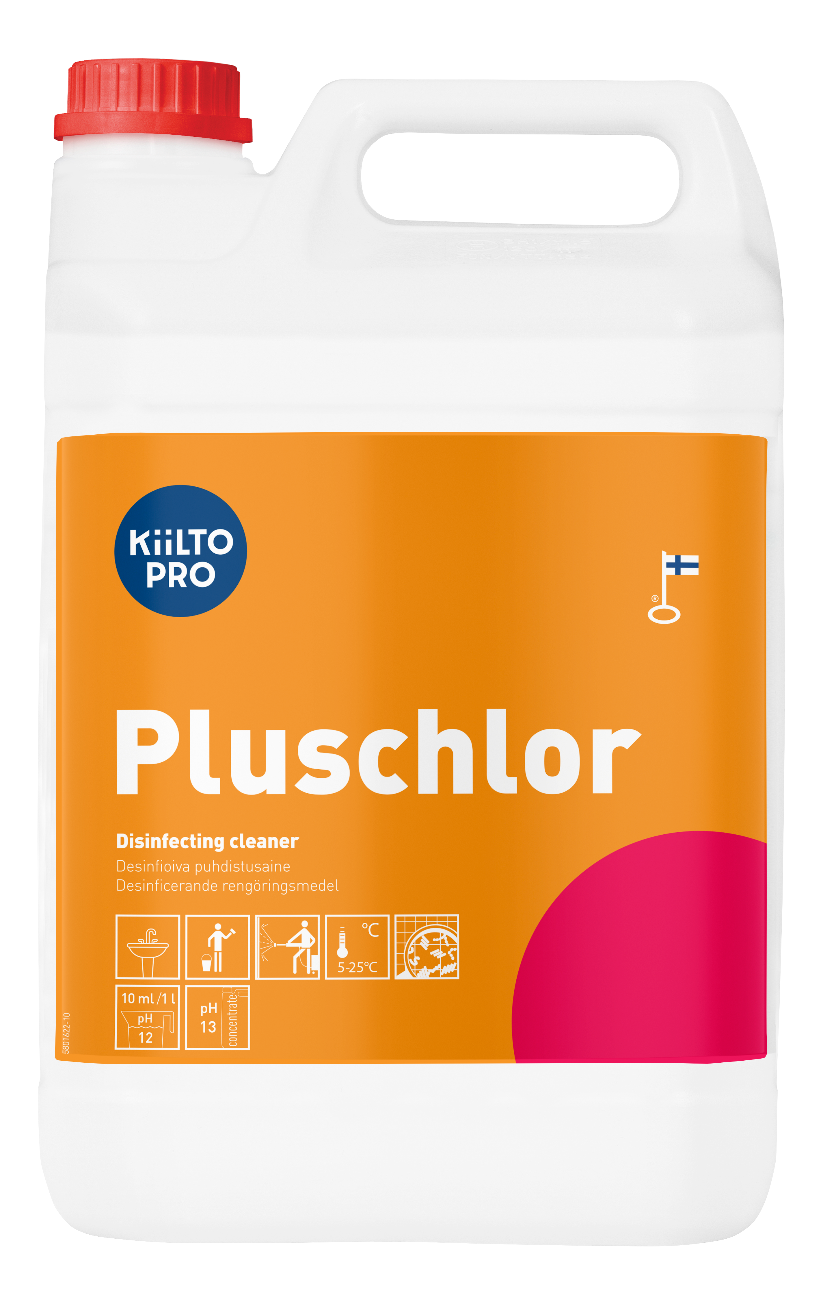 Rengöringsmedel Kiilto Pro Pluschlor 5 L 3/fp