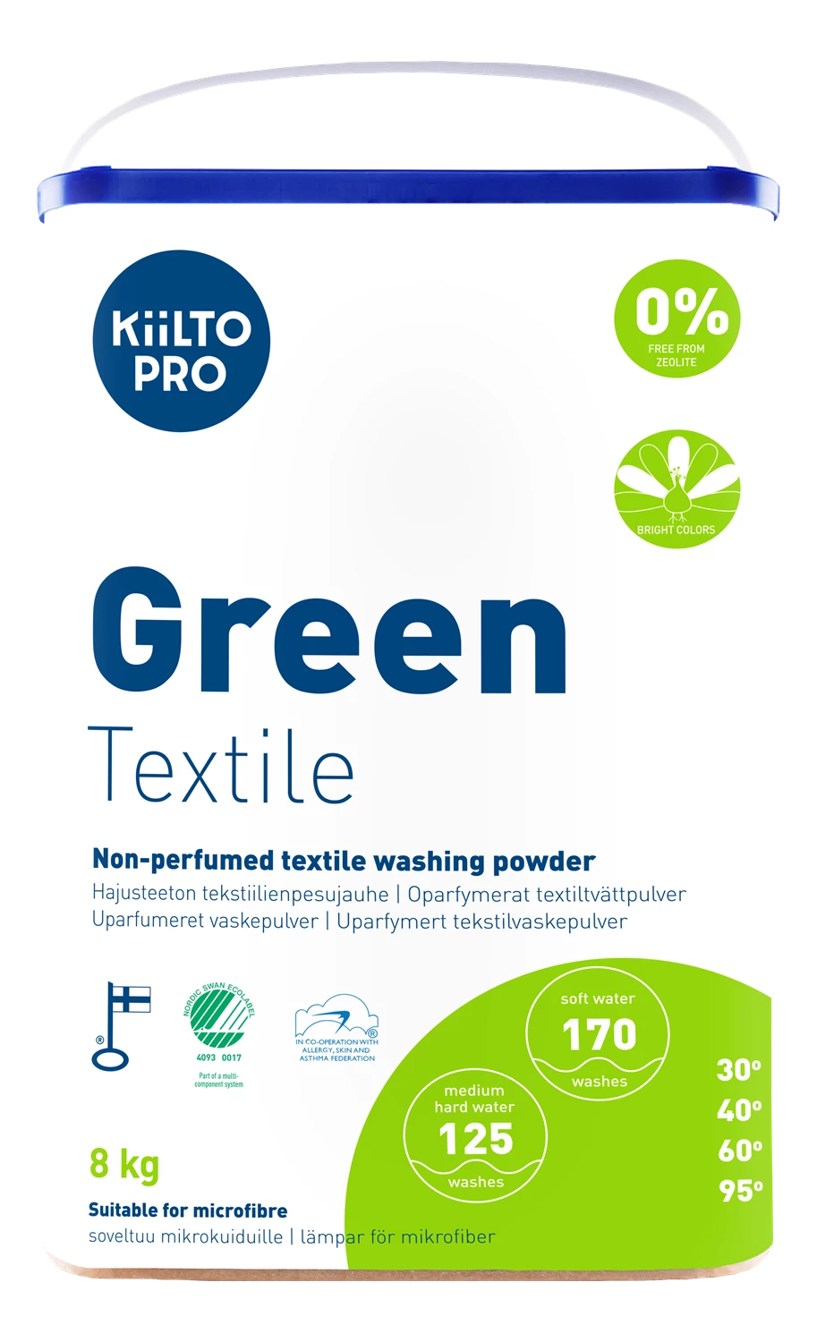 Tvättmedel Kiilto Pro Green textile 8 kg