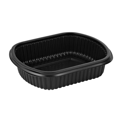 Micromeal form PP 1-fack 1071ml Svart 250st/kolli