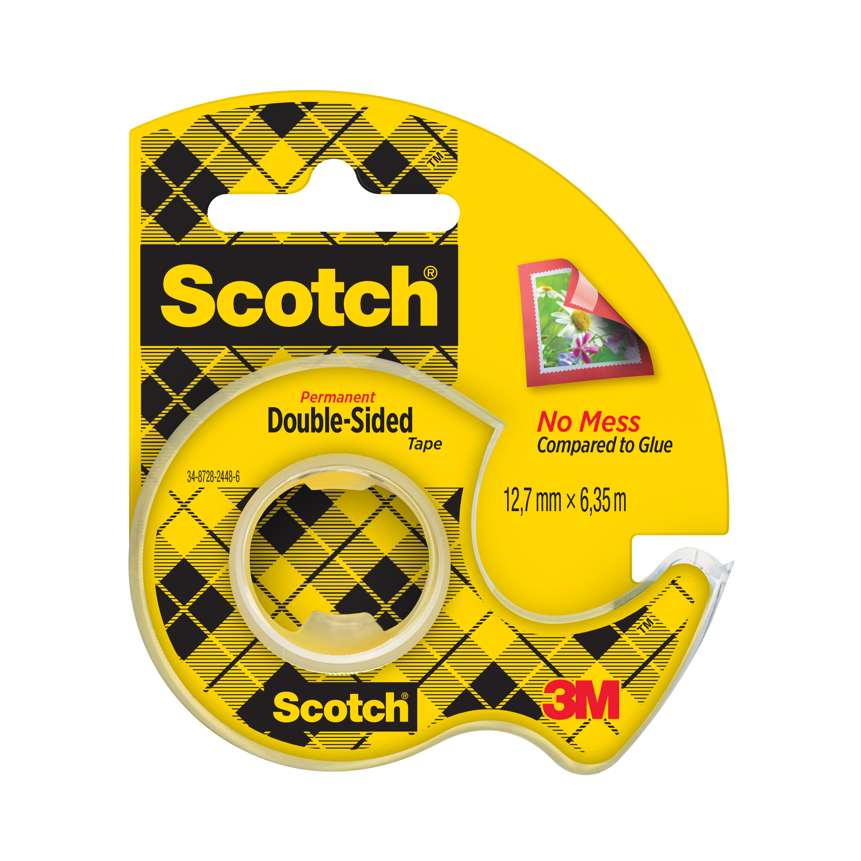 Dubbelhäftande tejp Scotch 136D 12,7mm x 6,3m | Carepa