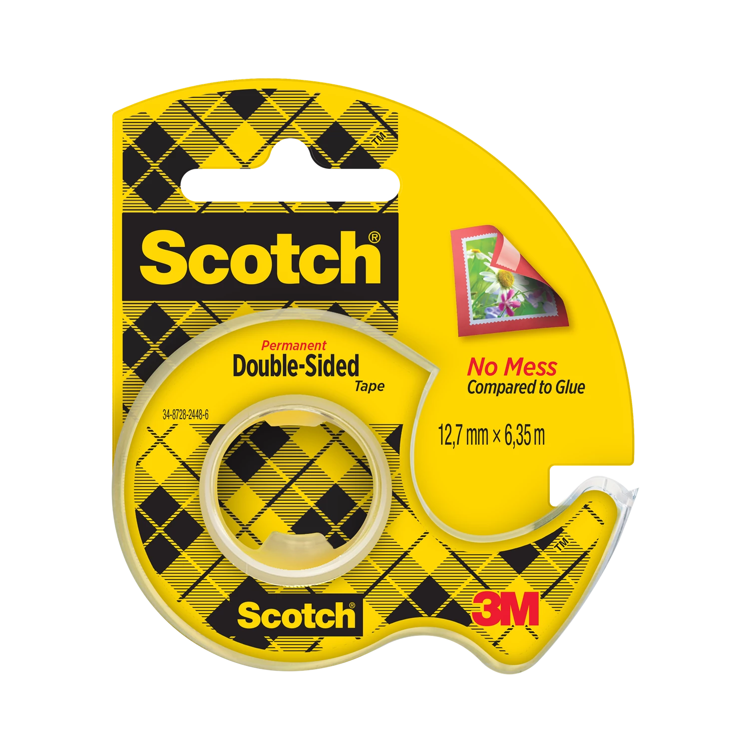 Dubbelhäftande tejp Scotch 136D 12,7mm x 6,3m | Carepa