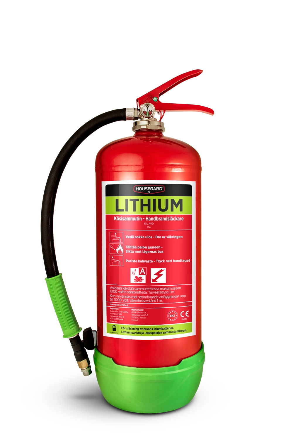 Brandsläckare LITHEX6 13A AVD 6 liter