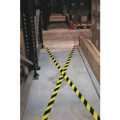 Golvtejp Tarifold Safety Svart/Gul