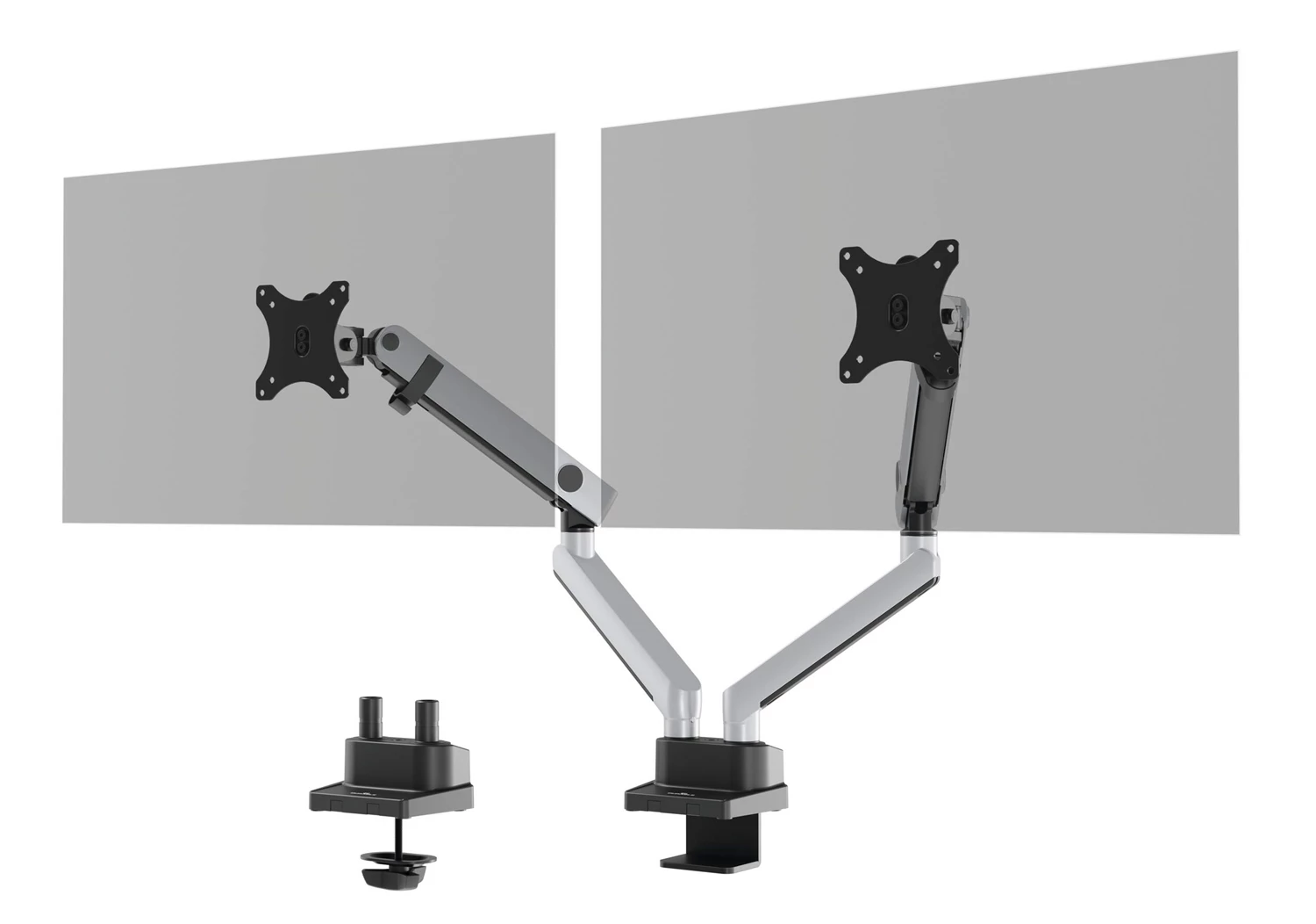 Skärmstativ SELECT PLUS m arm 2 skärmar