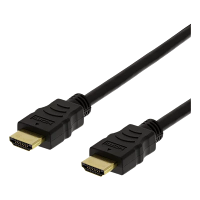 HDMI-kabel Deltaco Flex Svart 1m