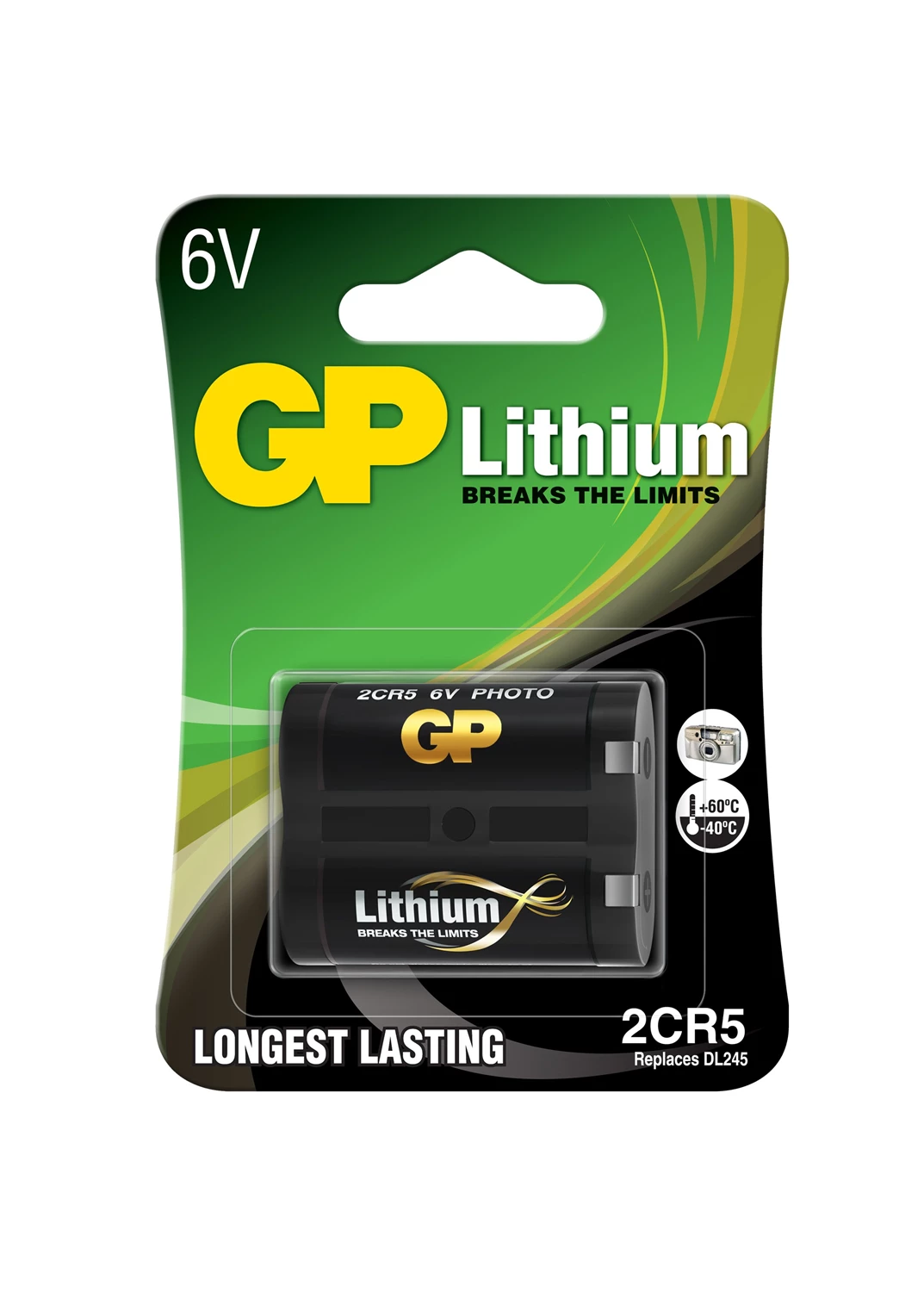 Batteri GP fotobatteri Lithium 2CR5