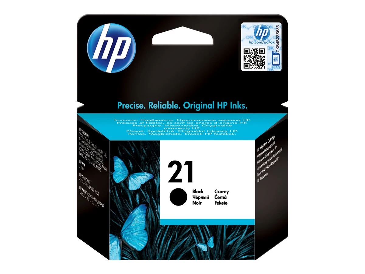 HP No21 black ink cartridge