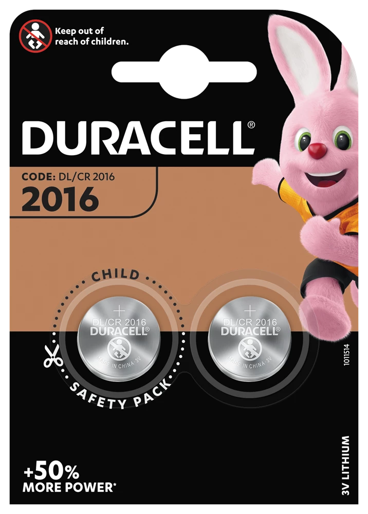Batterier Duracell CR2016 Litium 20st/kolli