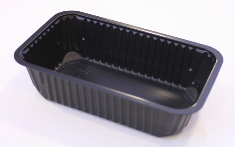 Flerportionsform GN 1/4-PP 200ml Svart 240st