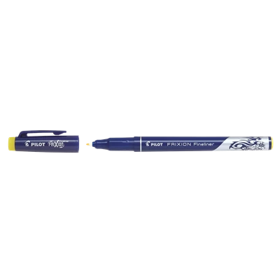 Penna Fiber Fineliner Pilot Frixion gul