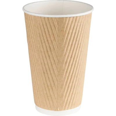 Kaffebägare Ripple Wall 48cl Brun 500st/kolli