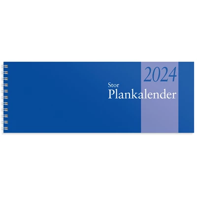 Kalender 2024 Stor Plankalender spiralbunden