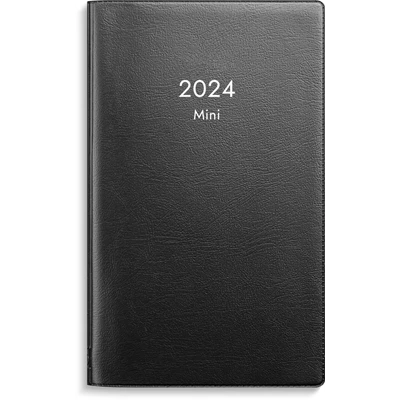 Kalender 2024 Mini svart plast