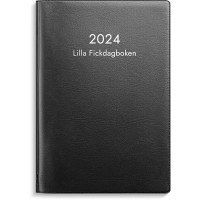 Kalender 2024 Lilla Fickdagboken svart plast