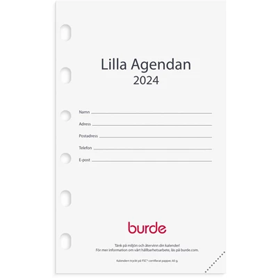 Kalender 2024 Compact kalendersats Lilla Agendan